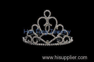 Special Design Bridal Wedding Tiara with Combs at Both Sides Silver Plated Cystal Bridal Tiaras And Crowns HP200-001