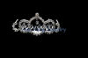 OEM / ODM Rhinestone Tiaras And Crowns Exquisite Craftsmanship Bridal Tiaras And Crowns Silver Plated H205