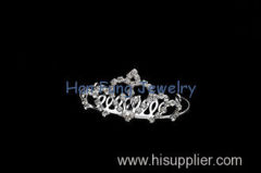 Crystal Bridal Tiaras And Crowns Silver Plated With Hair Comb Wedding Hair Accessories H204