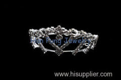 Vintage Style Princess Crown 925 Sterling Silver Plated Hair Accessories For Wedding Bridal Tiaras And Crowns FC0058