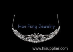 Designed And Excellent Finshing Crystal Bridal Jewelry Tiara G1179