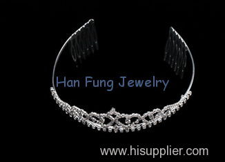 OEM / ODM High Quality Guarantee Bridal Tiara And Crowns wedding Tiaras Jewelry TR3102