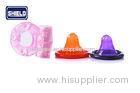 Health Safe Latex Vibration Condoms Pink Orange With Strawberry Flavored Condoms
