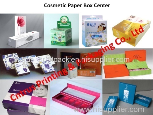 White Cardboard Cosmetic Paper Box Packaging