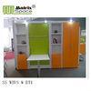 modern Vertical Wall Bed , Single Space Saving Murphy Wall Bed With Dinning Table