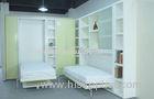 kids Vertical Wooden Single Murphy Wall Bed Bedroom Furniture With Dining Table