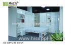 Vertical Folding Double Space Saving Wall Bed With Bookshelf / Sofa