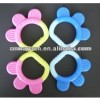 Food Grade Rabbit head Two Colors Silicone Teether