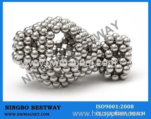 D5MM Balls Magnetic with Silver Coating intelligence buckyball sphere