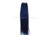 Blue Customized Chinese Colored Non Remy Human Hair Extensions