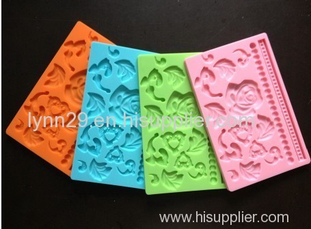 New design cake decorating tools silicone flower fondant mold