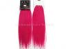 Chinese Colored Red Silky Straight Non Remy Human Hair Extensions