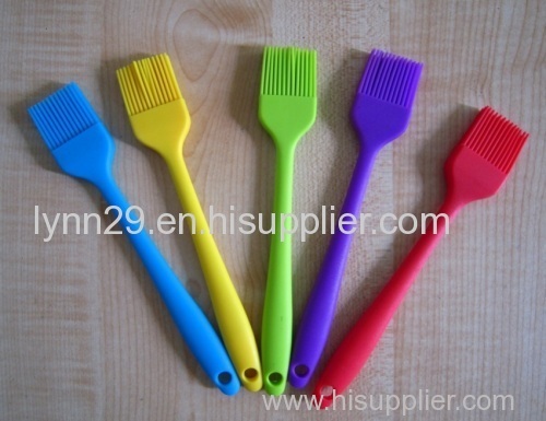 Small size 20.5cm whole body silicone basting brush interted stainless steel core