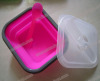 Food grade Single cup silicone collapsible lunch box