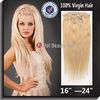 Blonds Remy Silky Straight Wave Virgin Human Hair Extensions 18&quot; For Female