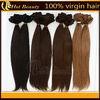 Personalized Straight Black Human Real Hair Clip In Hair Extensions silky and soft hair