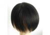 Mens Short Black Straight 100% Chinese Human Remy Top Closure Toupee