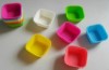 7cm diameter silicone square muffin cups/cake cups