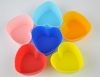 new design food grade heart shape silicone muffin cup
