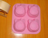 4 cups cute hello kitty silicone jelly cake mould