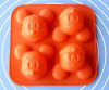 4 cavities Winnie cartoon design silicone mickey cake mould