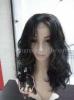 Long Black Center Part Hand Tied 100% Remy Human Hair Front Lace Wigs