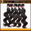 Silky Straight, Peruvian Hair Weft Body Wave Black Remy Virgin Human Hair Extensions