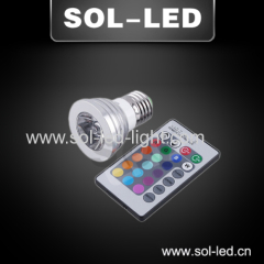 LED Spotlight 3W 5W RGB High power Aluminum GU10 MR16 E27