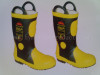 Fire fighting safety rubber boots