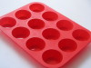 food grade 12cups microwave silicone muffin mould