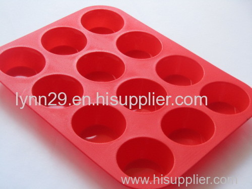 food grade 12cups microwave silicone muffin mould