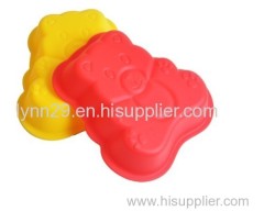 food grade silicone bear shaped cake mould