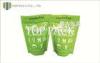 Green Tea Printed Stand Up Pouch Bag With Zip Lock 150g Printed Food Packaging