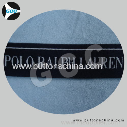 Jacquard elastic with POLO logo tape