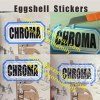 Custom Eggshell Stickers Printing,Print Eggshell Stickers in Sheets or In Rolls,Die Cut Breakable Eggshell Stickers