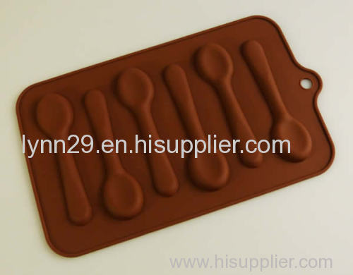 new design Hot and fashion Silicone spoon chocolate mold