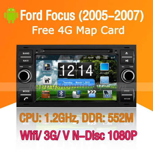 Ford Focus Android DVD Player with GPS Navigation TV Wifi 3G BT