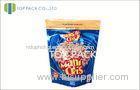 Ziplock Printed Laminated Bags For Nuts Packaging Blue Yellow Promotion