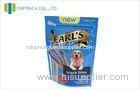 Gravure Printed Pet Food Packaging , Stand Up Pouch With Zipper Moisture Proof