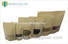 Seeds Kraft Paper Stand Up Pouch 160micron , Kraft Paper / Pet / Pe 3 Layers