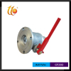 One way single way ball valve round flange ball valve