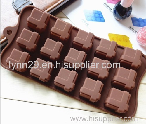 new design Hot and fashion silicone square shape chocolate mold