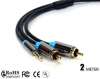 2m 3.5mm to 2RCA Audio and Video cable