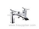 Double Lever Deck Mounted Bath Water Mixer Taps for Bathroom