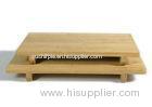 Natural Bamboo kitchenware bamboo sushi tray for Household / Restaurant , Food grade