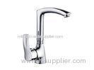Ceramic Cartridge Single Lever Sink Mixer Taps , Chrome plated Water Taps