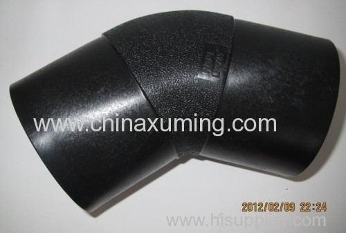 HDPE Butt Fusion Injection 45 Degree Elbow Pipe Fittings