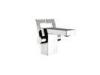 Square Double Handle Single Hole Bathroom Faucets for Counter Basin