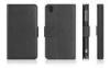 Xperia Z1 Black PU Stand Case, Sony Cell Phone Cases with Card holders