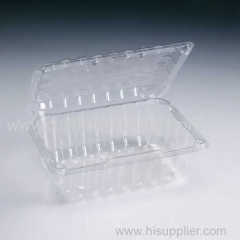 Clear plastic dessert containers with lock lids